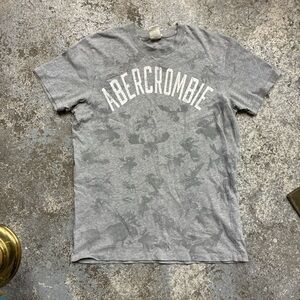 Abercrombie & Fitch Gray Men's T-Shirt muscle vintage y2k